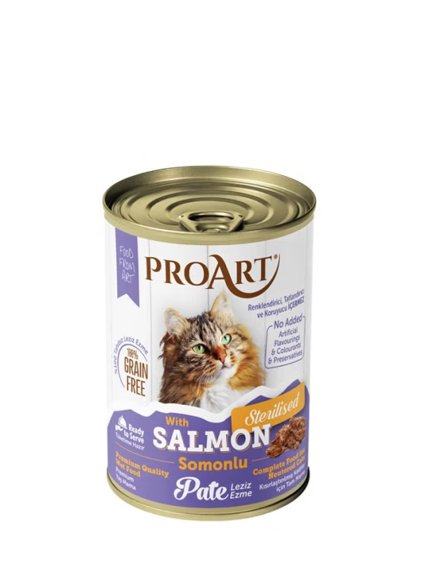 Proart Adult Sterilized Cat Pate With Salmon 400gx12
