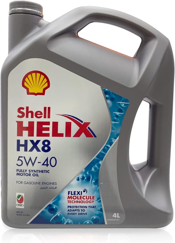 Shell Helix Hx8 5W-40 Fully Synthetic Motor Oil (10,000 Kms, 4 Litres, Pack Of 1)