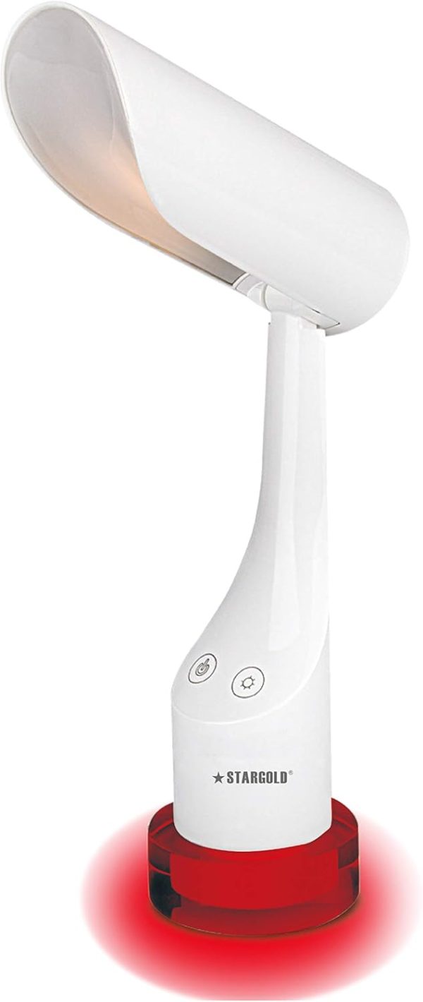 STARGOLD USB Rechargeable Table Lamp, LED Desk Lamp Touch Sensor, Energy-Saving Portable Light for Study Bedroom & Office